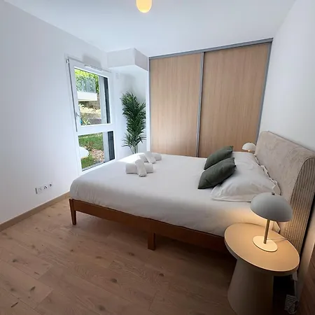 شقة Le Jardin Du Clos - 4 Etoiles, Jardin Prive Et Garage إيكس ليه با